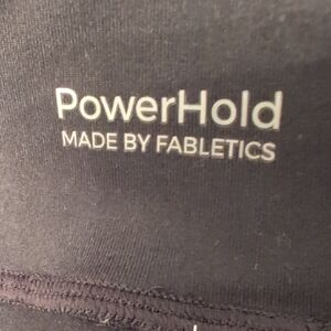 Fabletics Black PowerHold Leggings. Pocket In Waistband